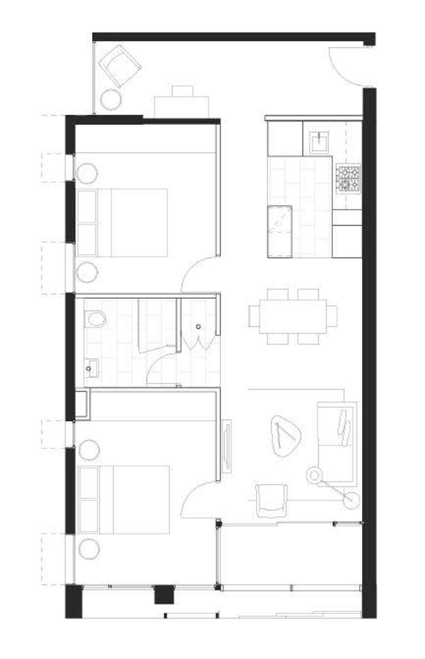 Floorplan of Homely apartment listing, 501/5 Flockhart Street, Abbotsford VIC 3067