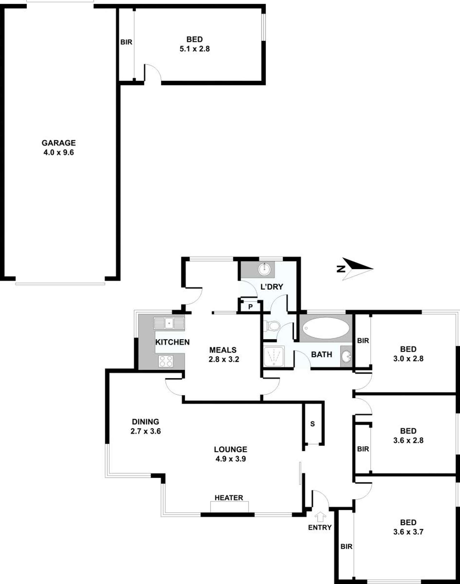 Floorplan of Homely house listing, 1404 North Road, Clayton VIC 3168