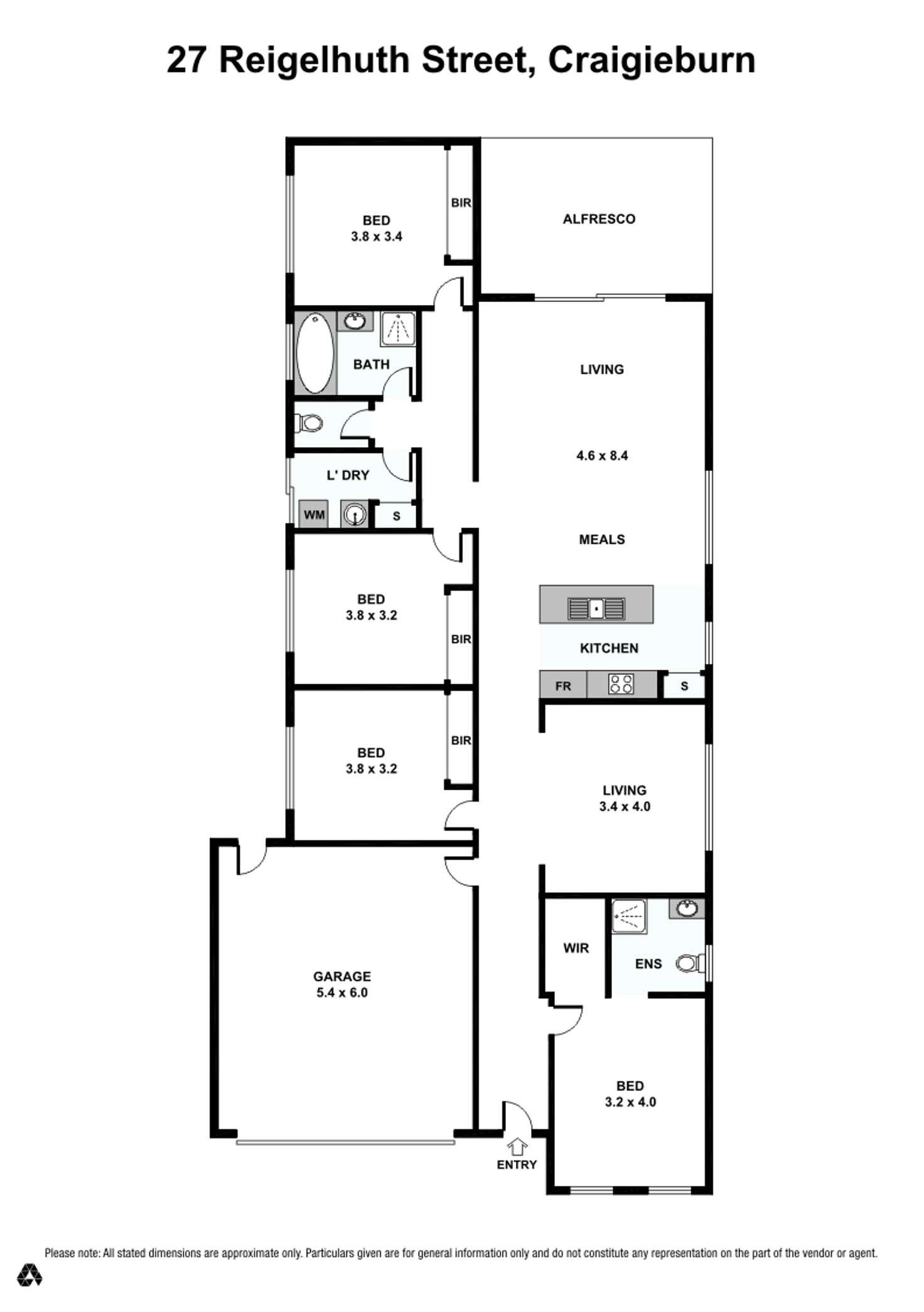 Floorplan of Homely house listing, 27 Riegelhuth Street, Craigieburn VIC 3064