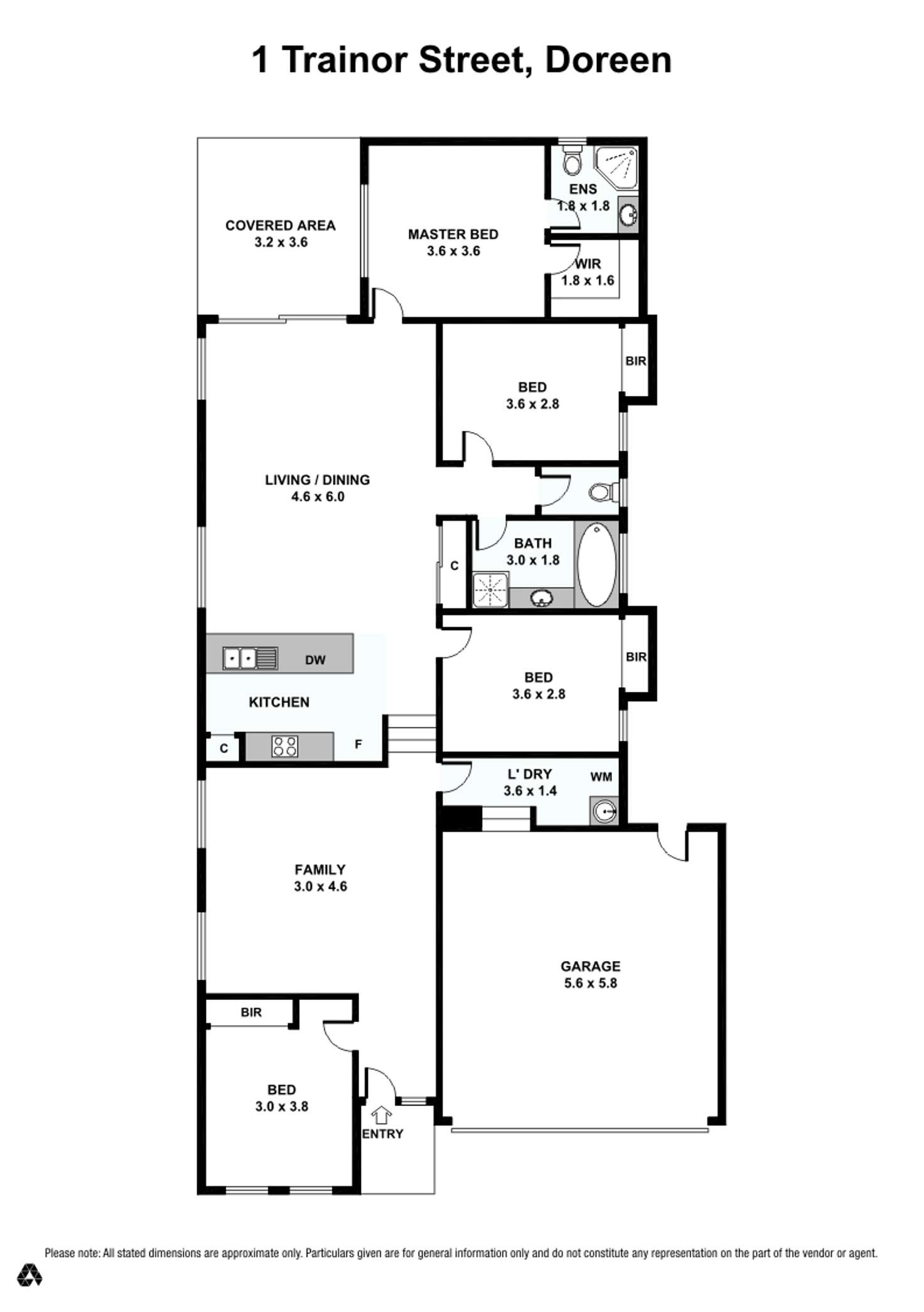 Floorplan of Homely house listing, 1 Trainor Street, Doreen VIC 3754