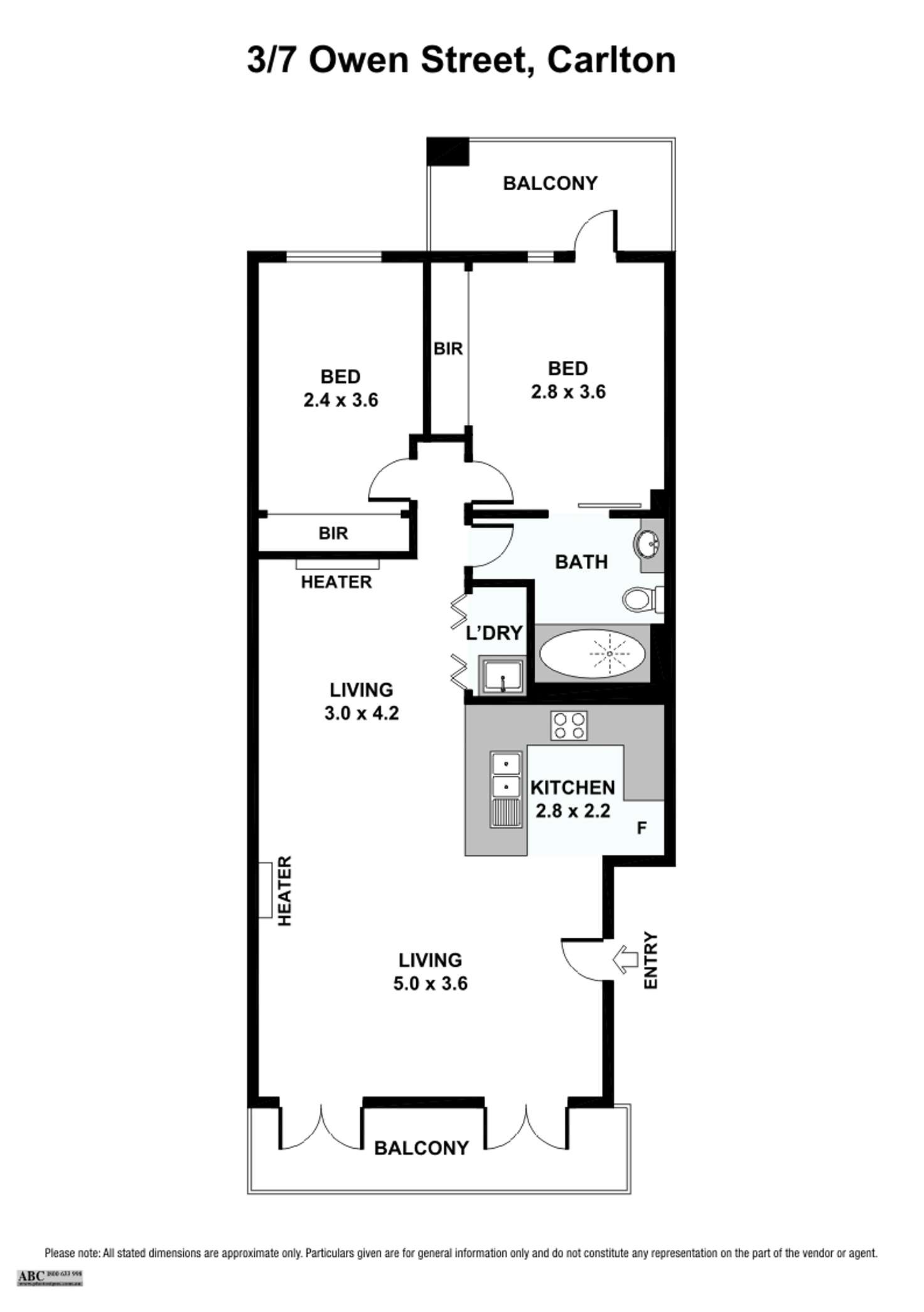 Floorplan of Homely unit listing, 3/7 Owen Street, Carlton VIC 3053