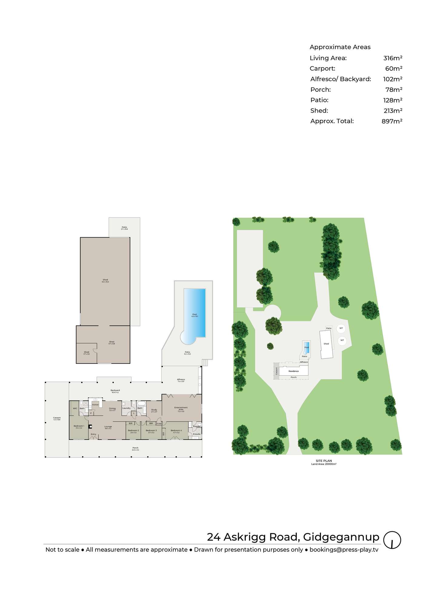 Floorplan of Homely ruralOther listing, 24 Askrigg Road, Gidgegannup WA 6083