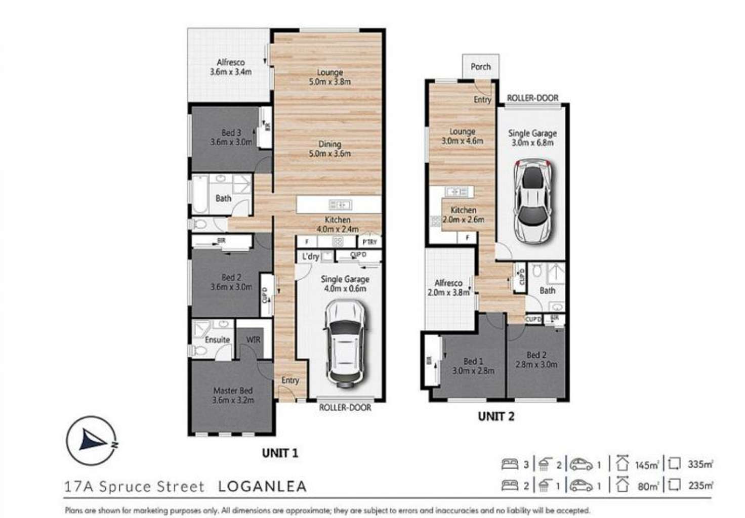 Floorplan of Homely semiDetached listing, 17A Spruce Street, Loganlea QLD 4131