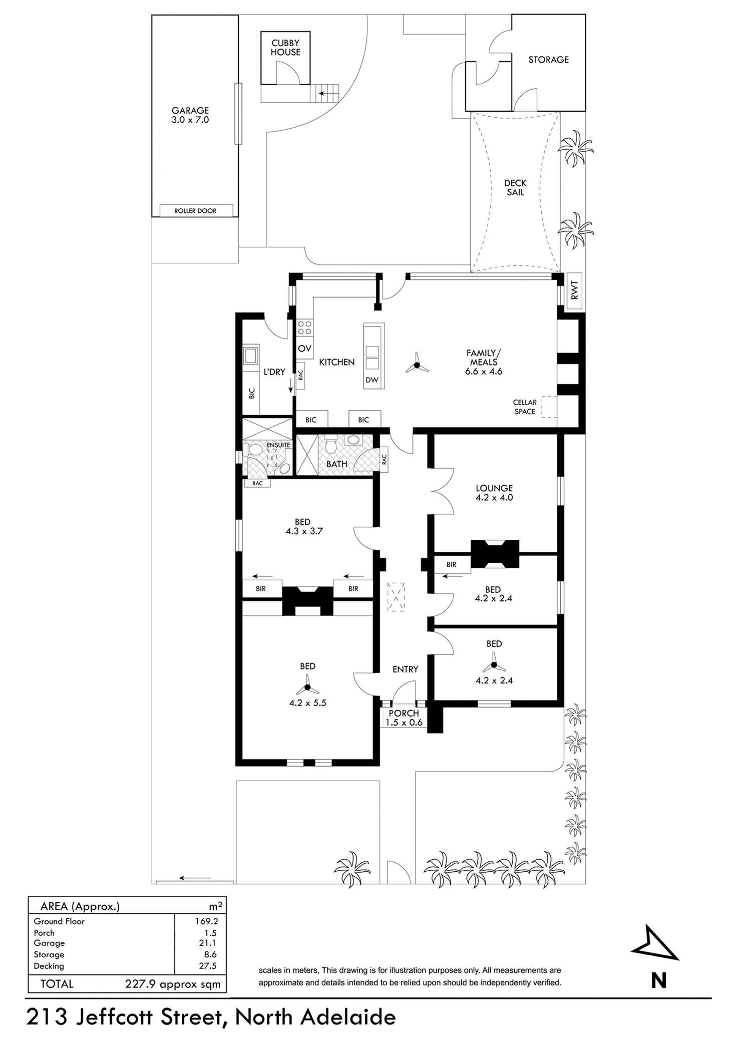 Floorplan of Homely house listing, 213 Jeffcott Street, North Adelaide SA 5006