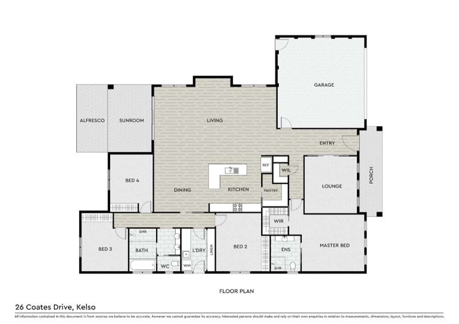 Floorplan of Homely house listing, 26 Coates Drive, Kelso NSW 2795