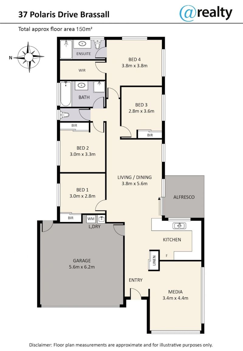 Floorplan of Homely house listing, 37 Polaris Drive, Brassall QLD 4305