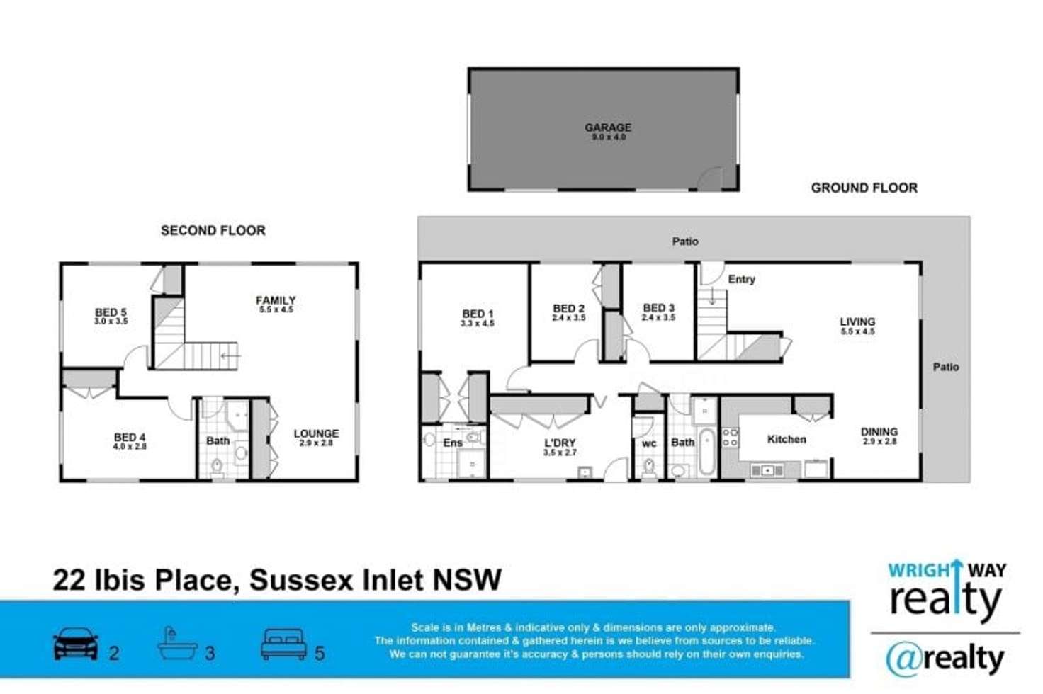 Floorplan of Homely house listing, 22 Ibis Place, Sussex Inlet NSW 2540
