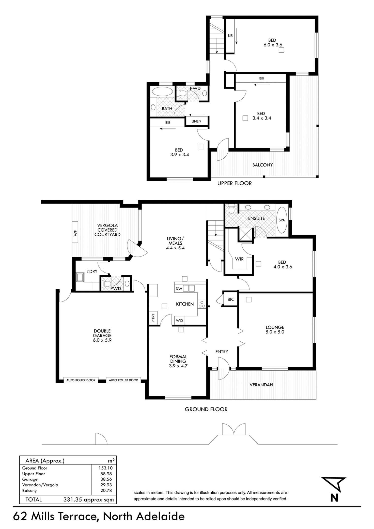 Floorplan of Homely house listing, 62 Mills Terrace, North Adelaide SA 5006