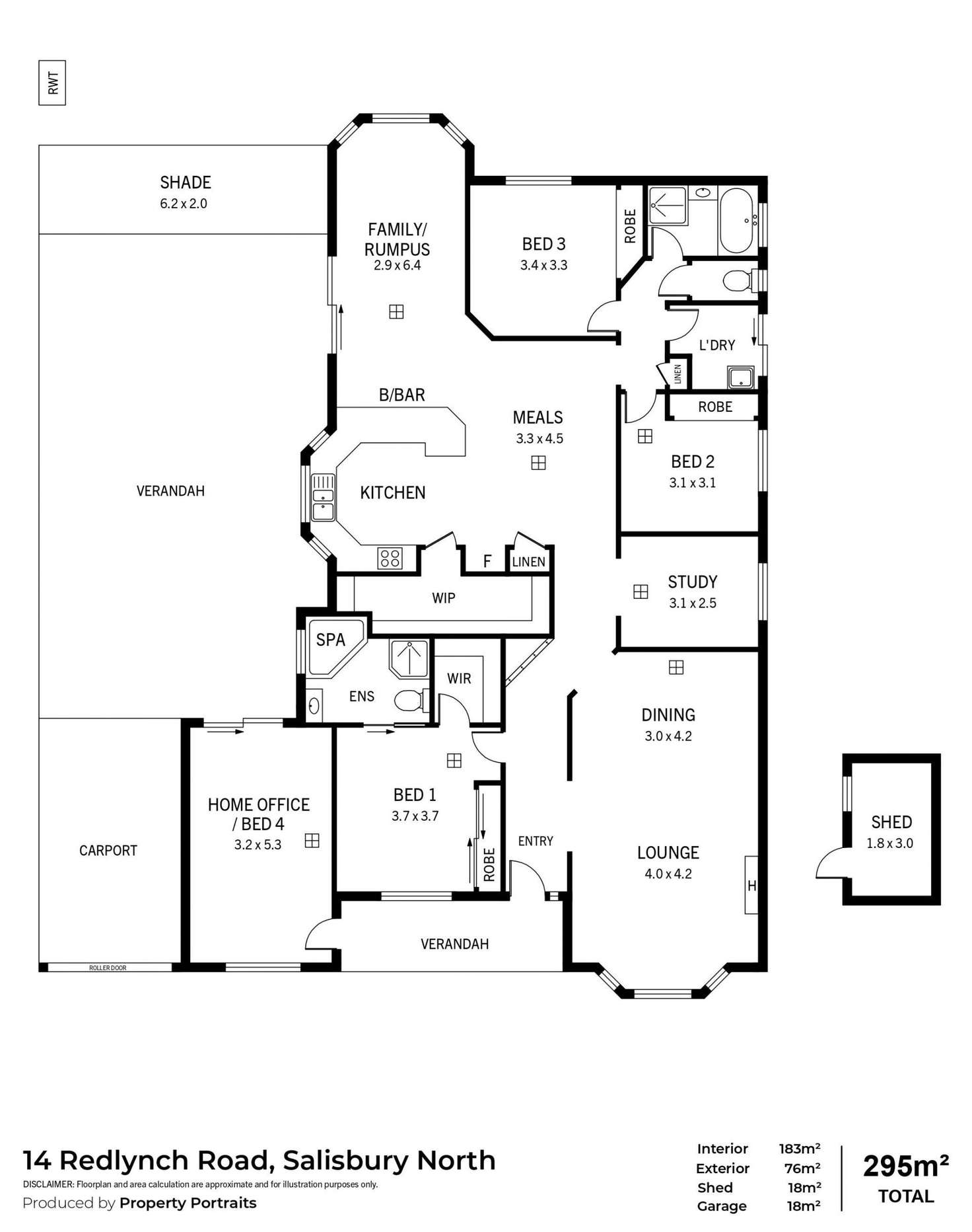 Floorplan of Homely house listing, 14 Redlynch Road, Salisbury North SA 5108