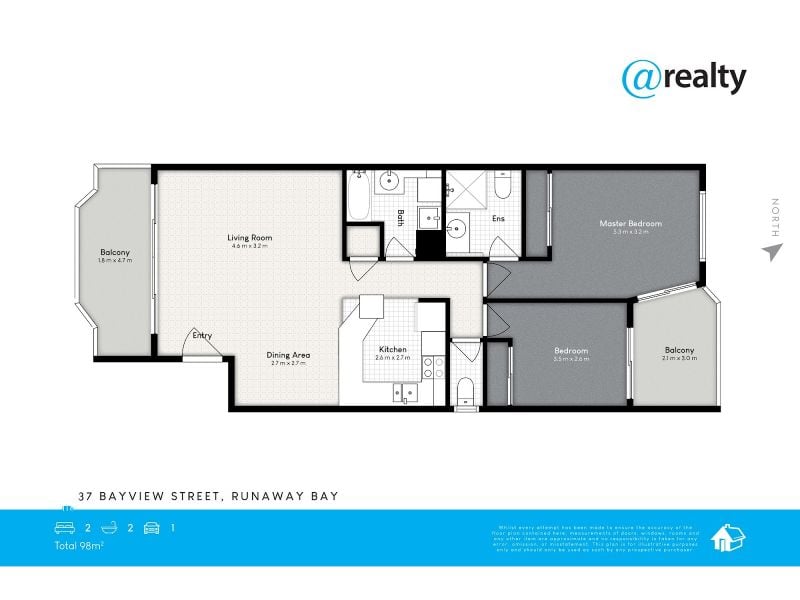Floorplan of Homely apartment listing, 20/37 Bayview Street, Runaway Bay QLD 4216