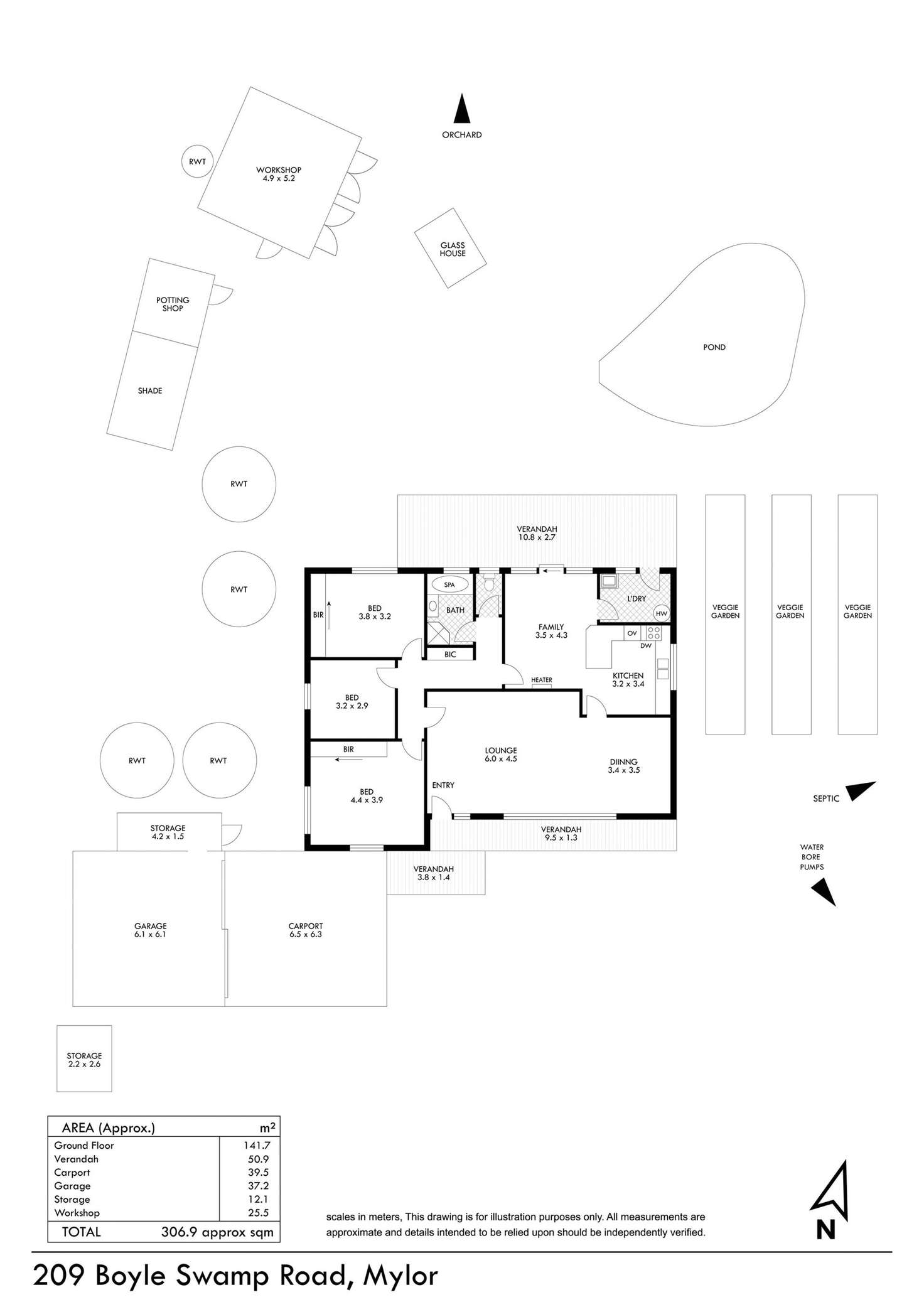 Floorplan of Homely house listing, 209 Boyle Swamp Road, Mylor SA 5153