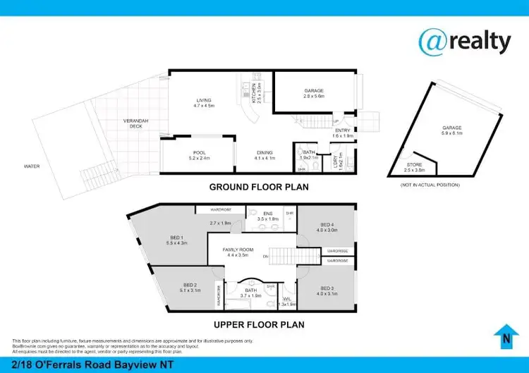 Floorplan of Homely townhouse listing, 2/18 O'Ferrals Road, Bayview NT 820