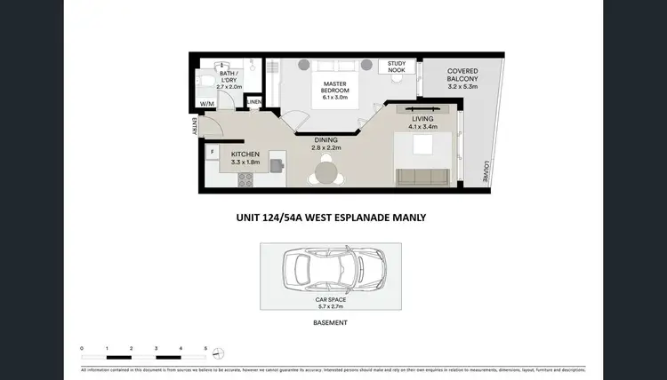 Floorplan of Homely apartment listing, 124/54A West Esplanade, Manly NSW 2095