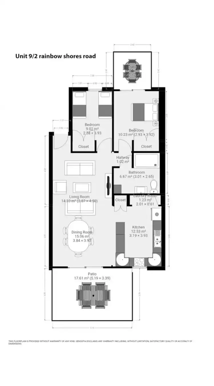 Floorplan of Homely unit listing, 2/9 Rainbow Beach Road, Rainbow Beach QLD 4581
