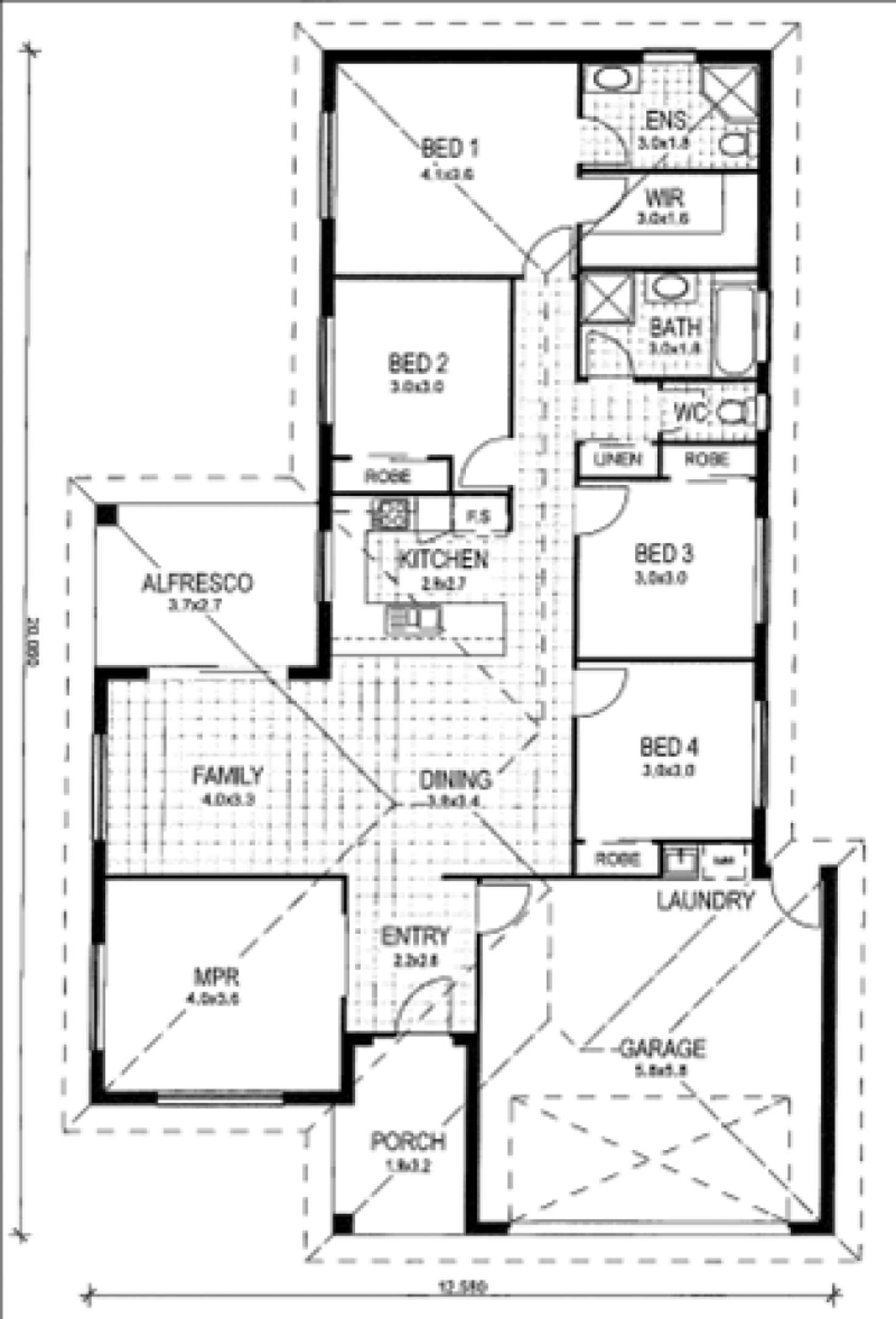 Floorplan of Homely house listing, 22 Gormleys Road, Chinchilla QLD 4413