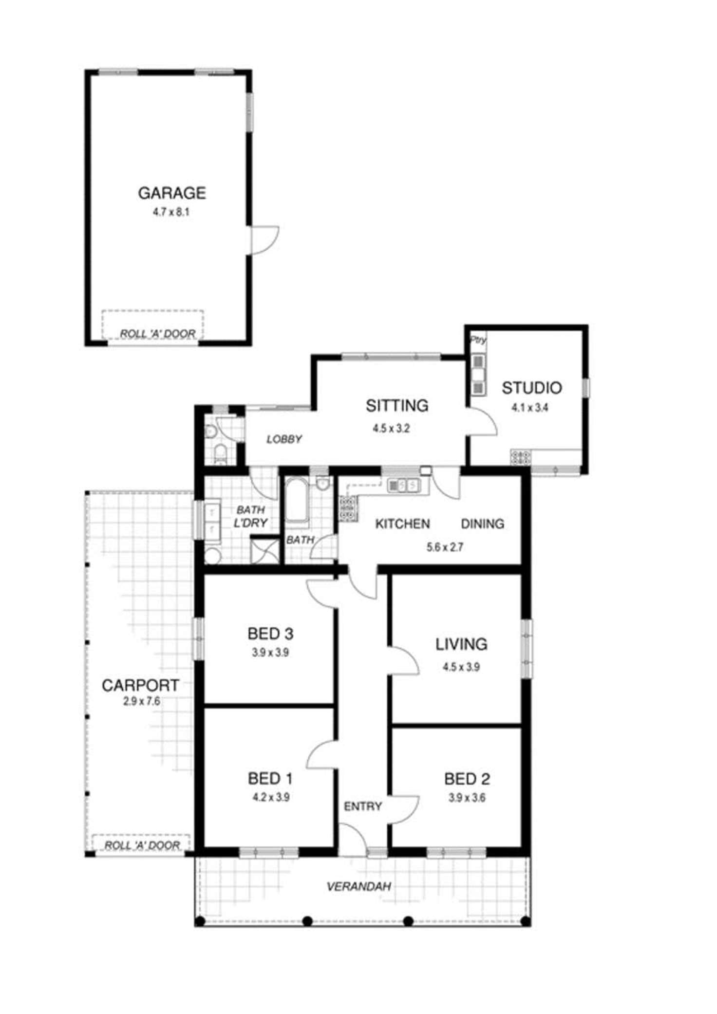 Floorplan of Homely house listing, 16 Wellesley Ave, Evandale SA 5069