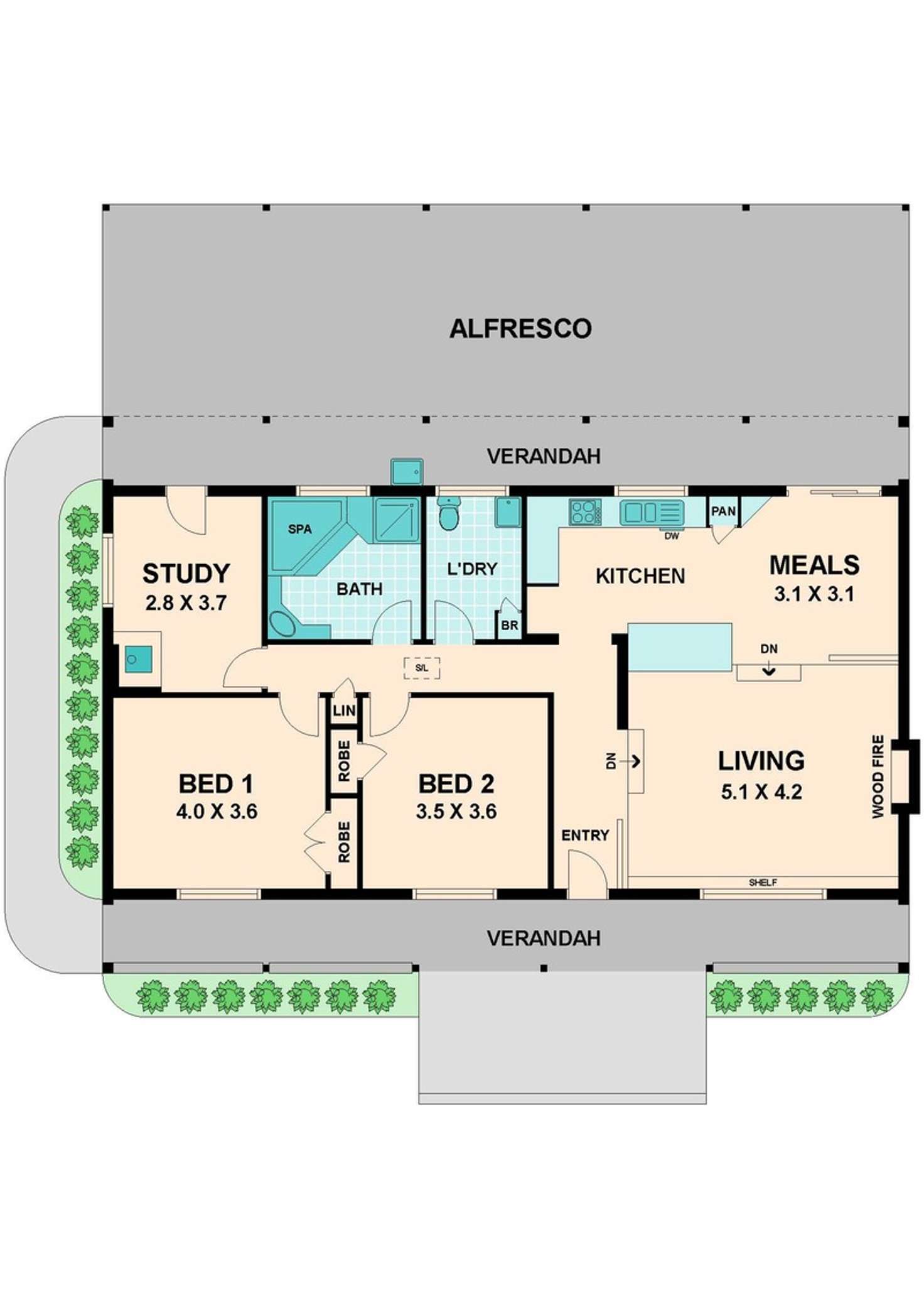 Floorplan of Homely house listing, 394 FALLS ROAD, Strath Creek VIC 3658