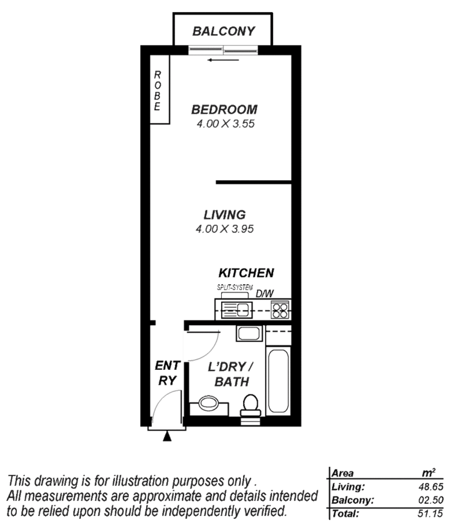 Floorplan of Homely apartment listing, 11/81-91 Melbourne Street, North Adelaide SA 5006