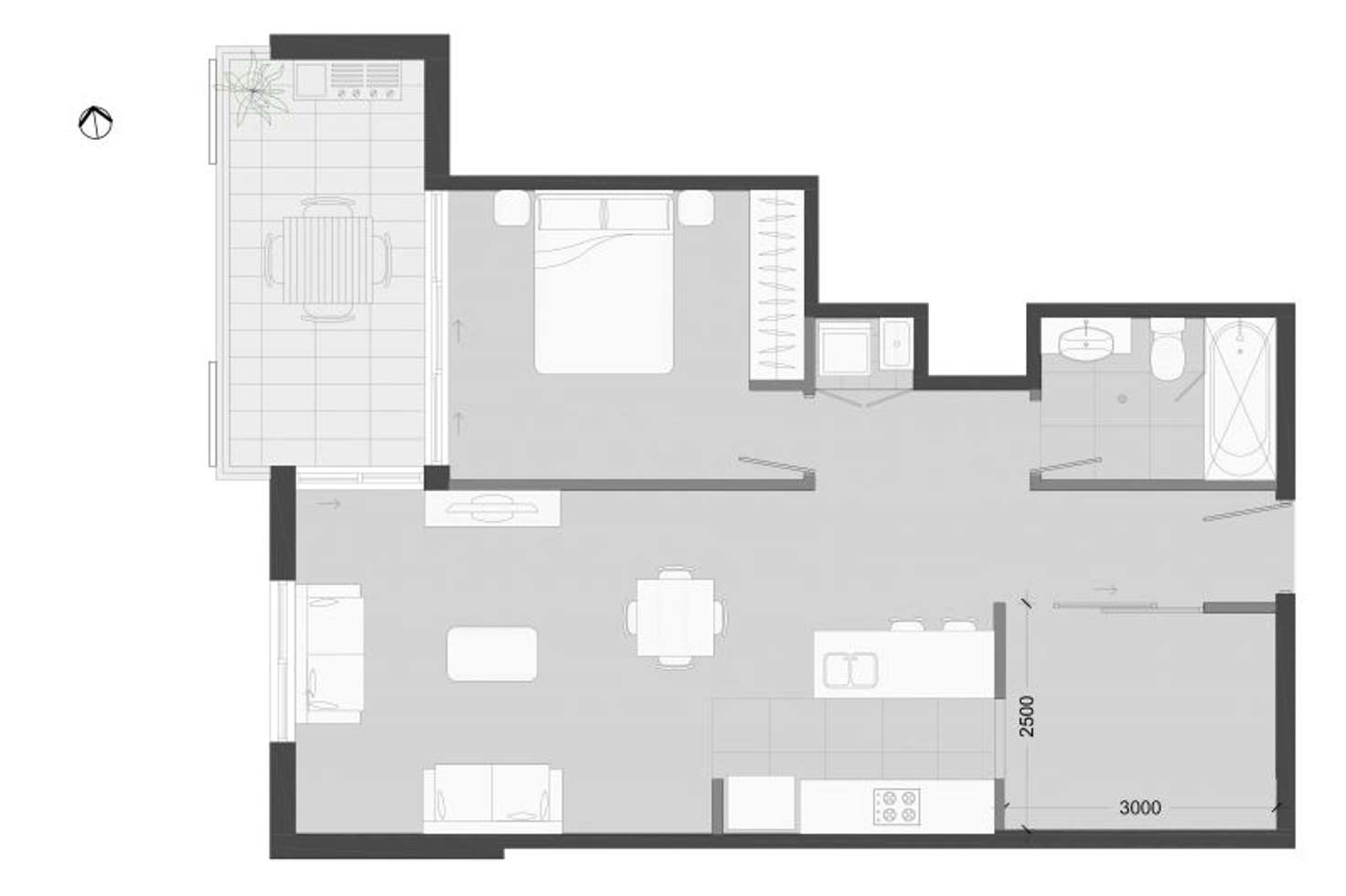 Floorplan of Homely apartment listing, 201/544-550 Mowbray Rd, Lane Cove North NSW 2066