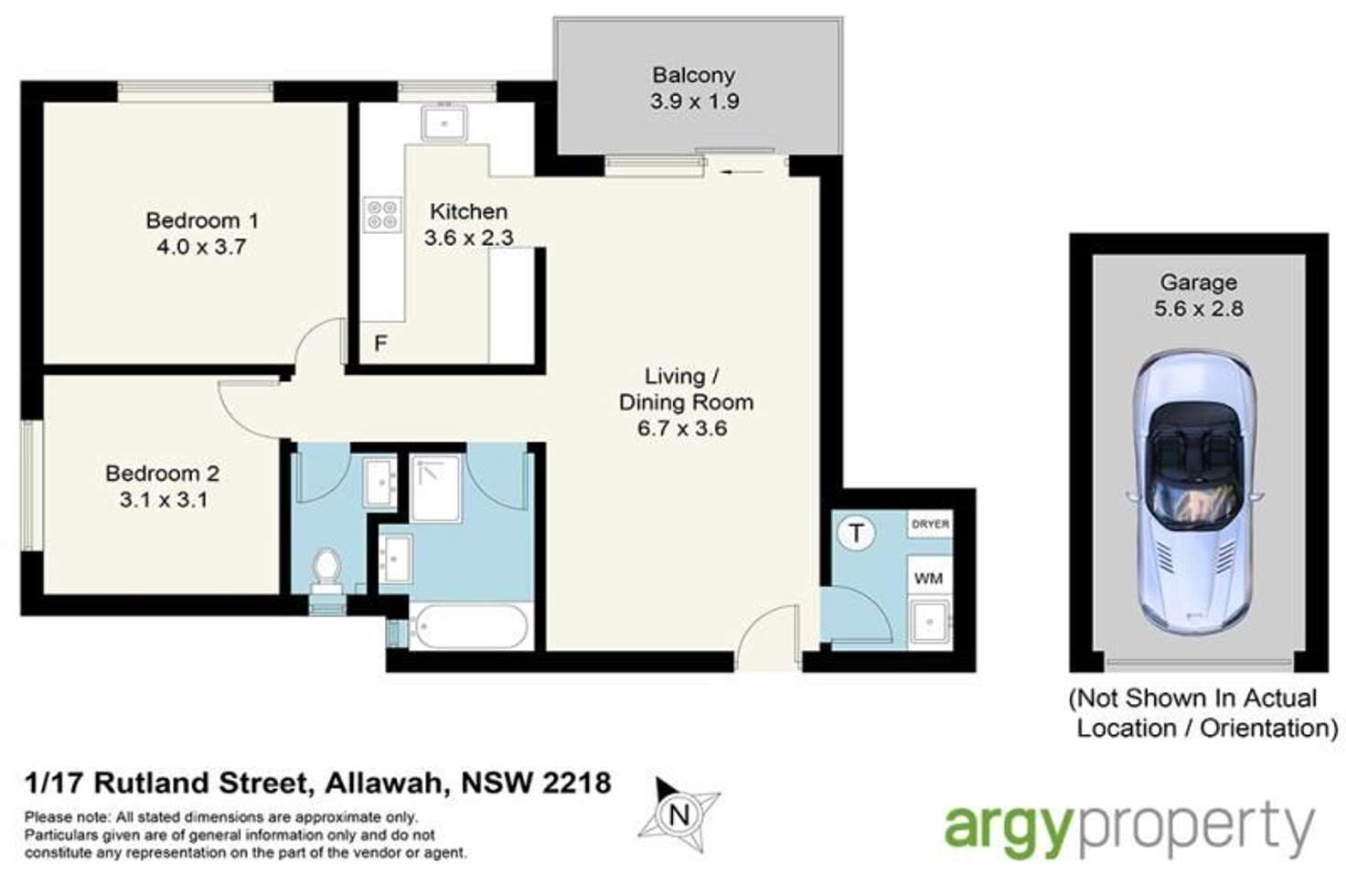 Floorplan of Homely unit listing, 1/17-19 Rutland Street, Allawah NSW 2218