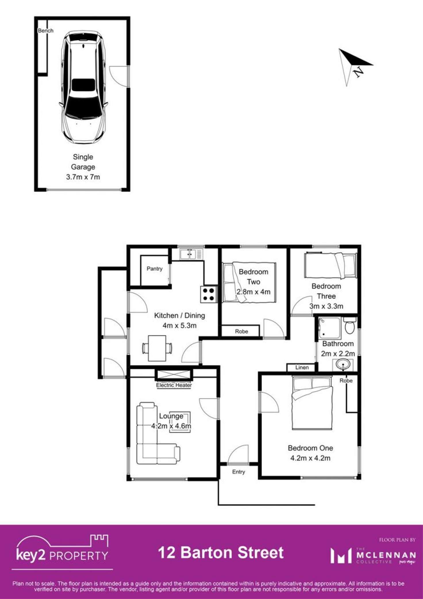 Floorplan of Homely house listing, 12 Barton Street, Mowbray TAS 7248