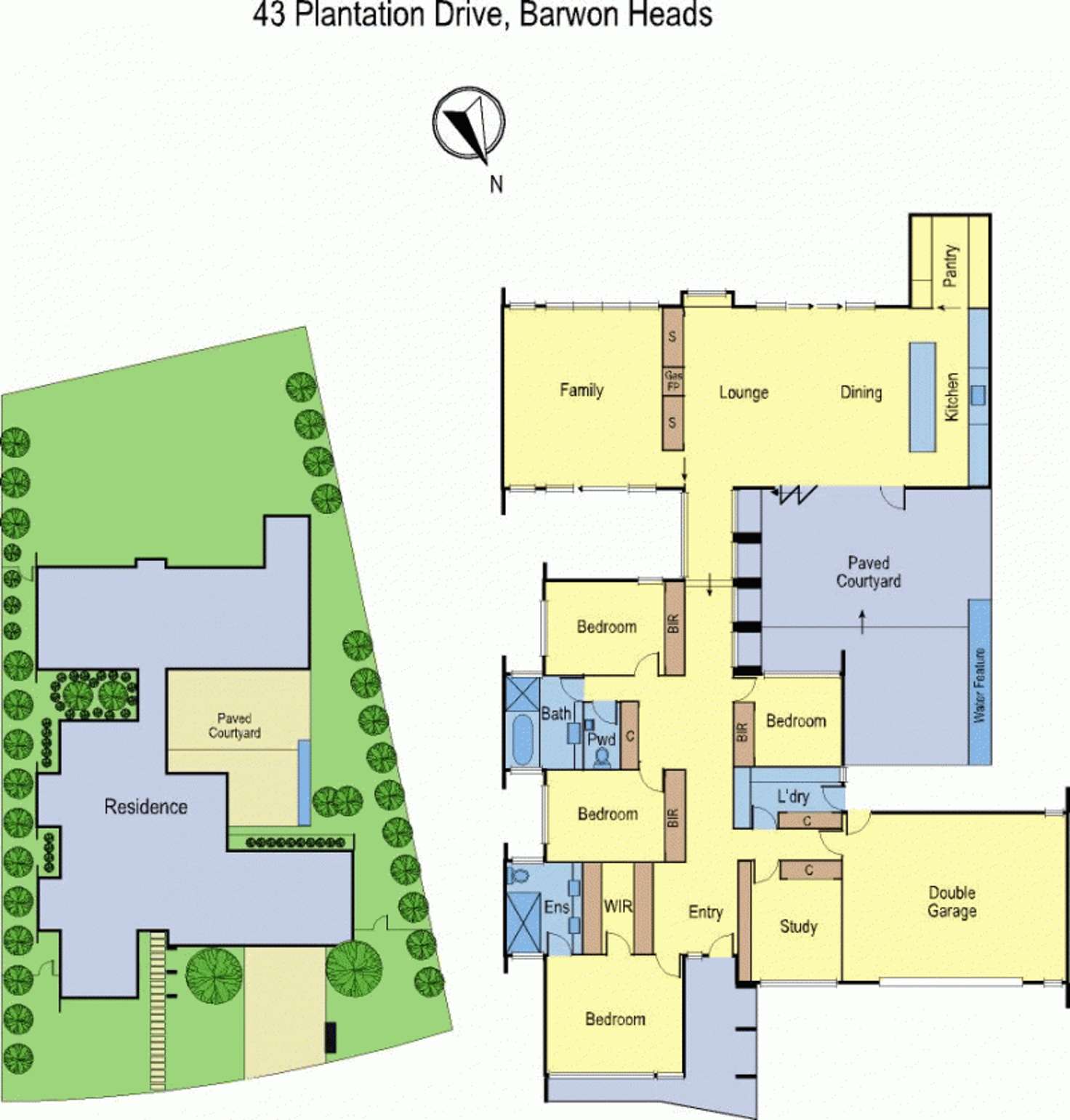 Floorplan of Homely house listing, 43 Plantation Drive, Barwon Heads VIC 3227