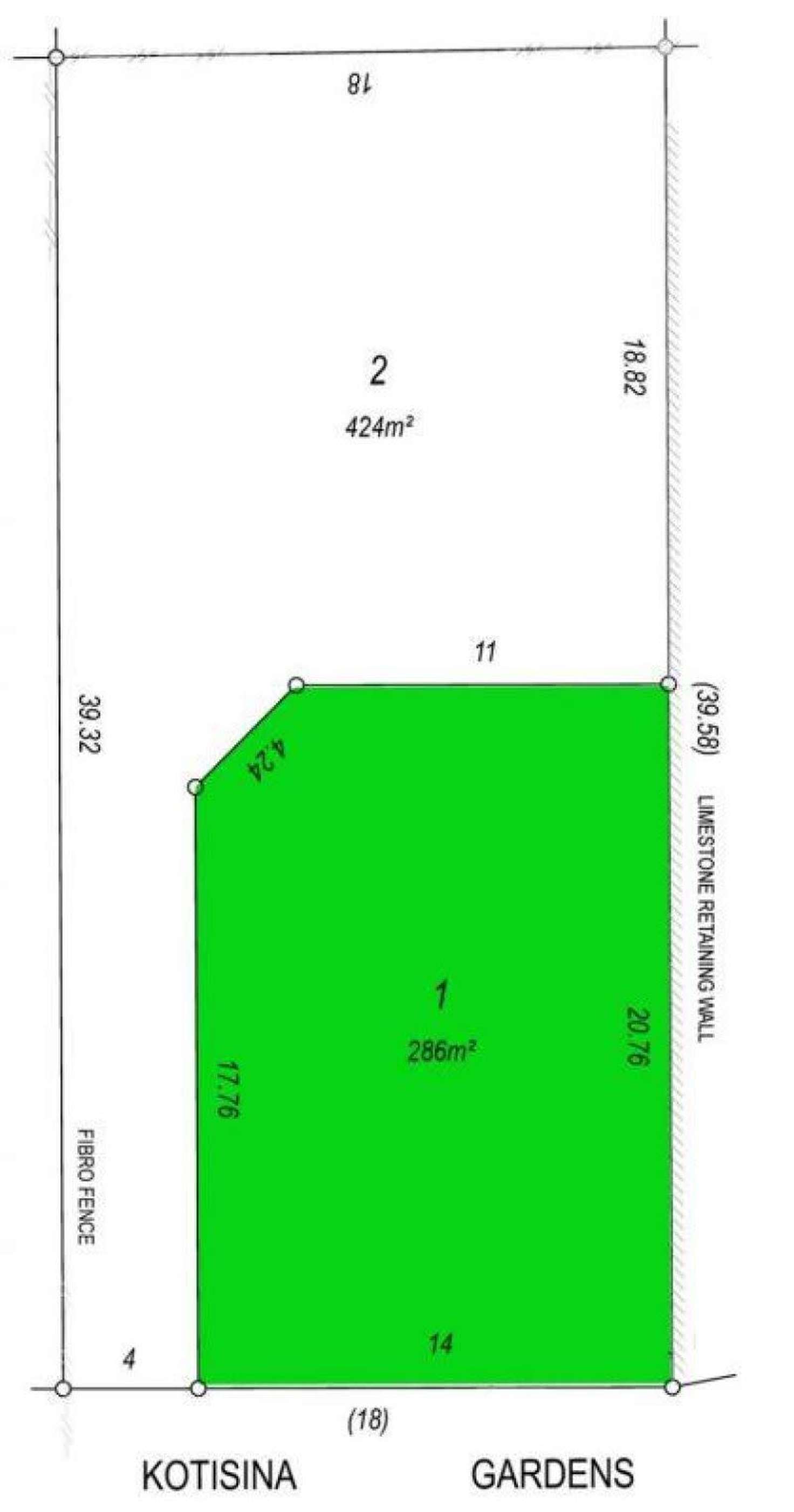 Floorplan of Homely residentialLand listing, 29A Kotisina Gardens, Munster WA 6166