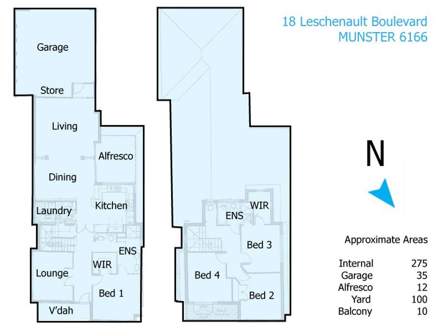 Floorplan of Homely house listing, 18 Leschenault Boulevard, Munster WA 6166