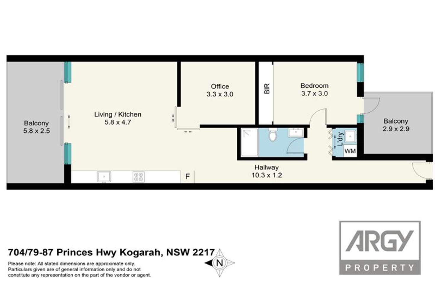 Floorplan of Homely apartment listing, 8.04 / 79-87 Princes Highway, Kogarah NSW 2217