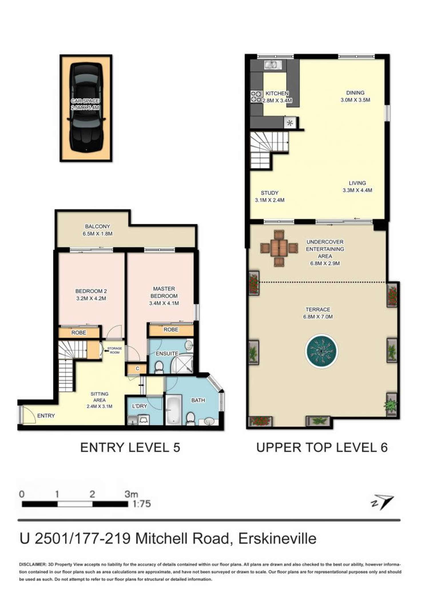 Floorplan of Homely apartment listing, 2501/177-219 Mitchell Road, Erskineville NSW 2043