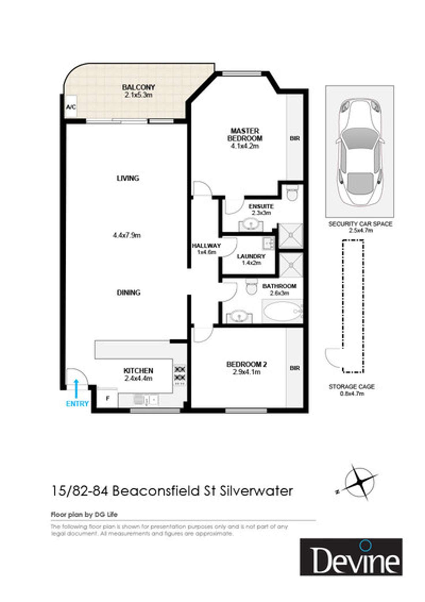 Floorplan of Homely apartment listing, 15/82-84 Beaconsfield Street, Silverwater NSW 2128