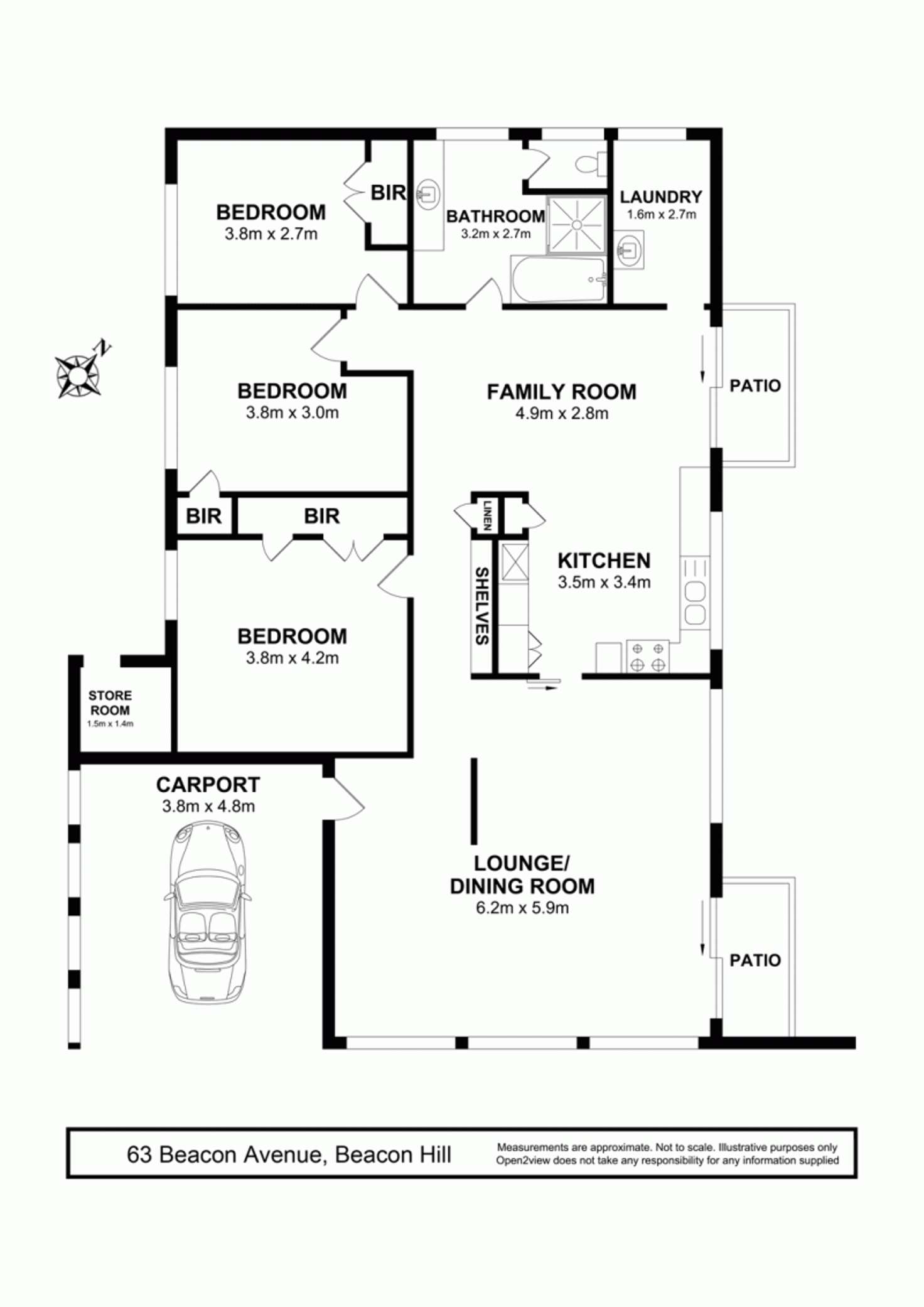 Floorplan of Homely house listing, 63 Beacon Ave, Beacon Hill NSW 2100