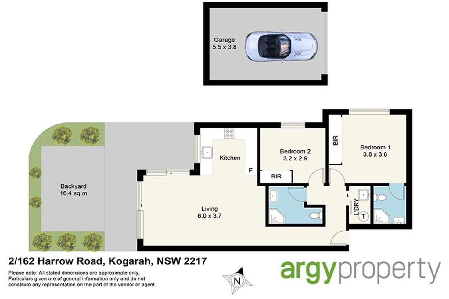 Floorplan of Homely apartment listing, 2/162 Harrow Road, Kogarah NSW 2217