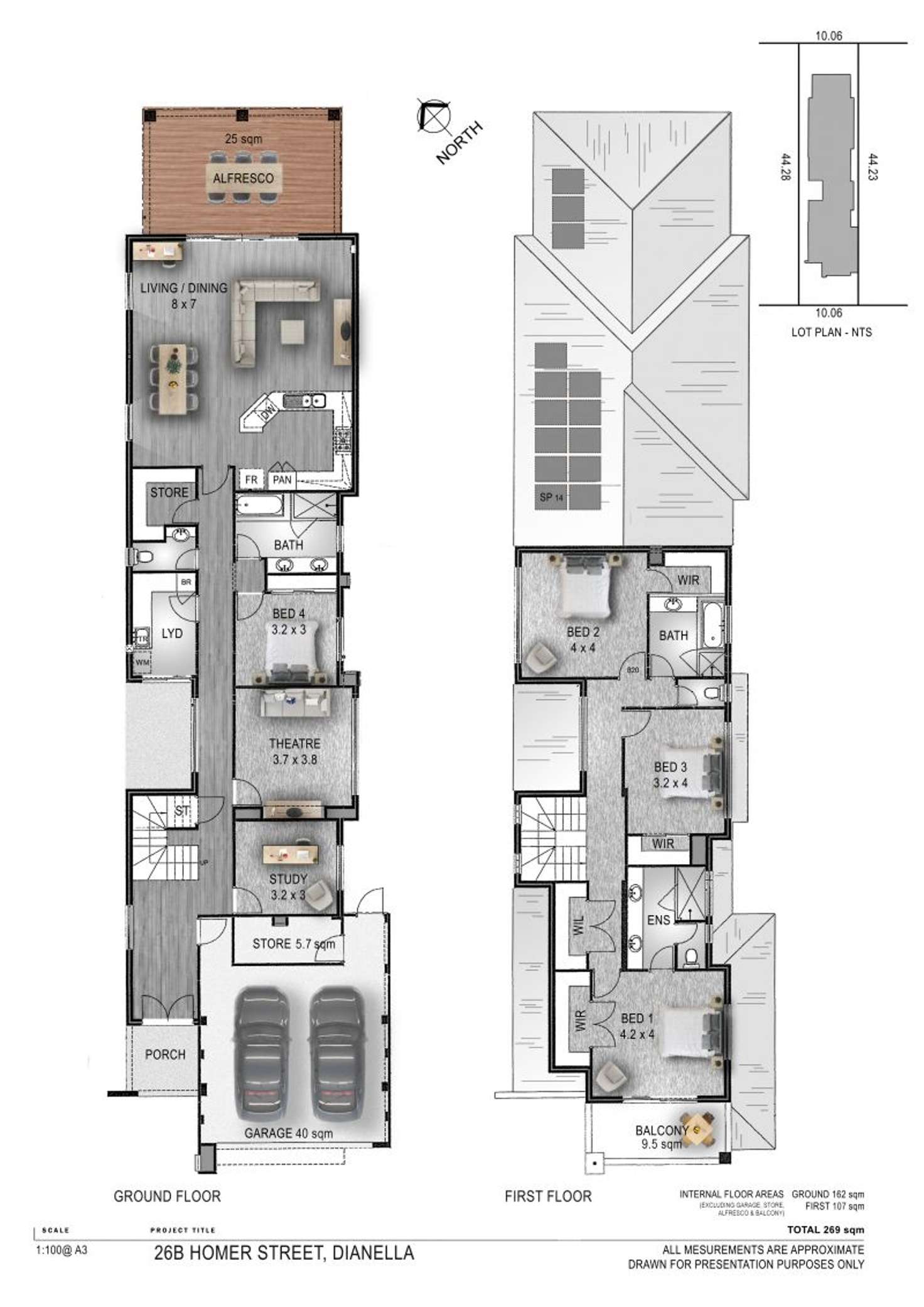 Floorplan of Homely house listing, 26B Homer Street, Dianella WA 6059