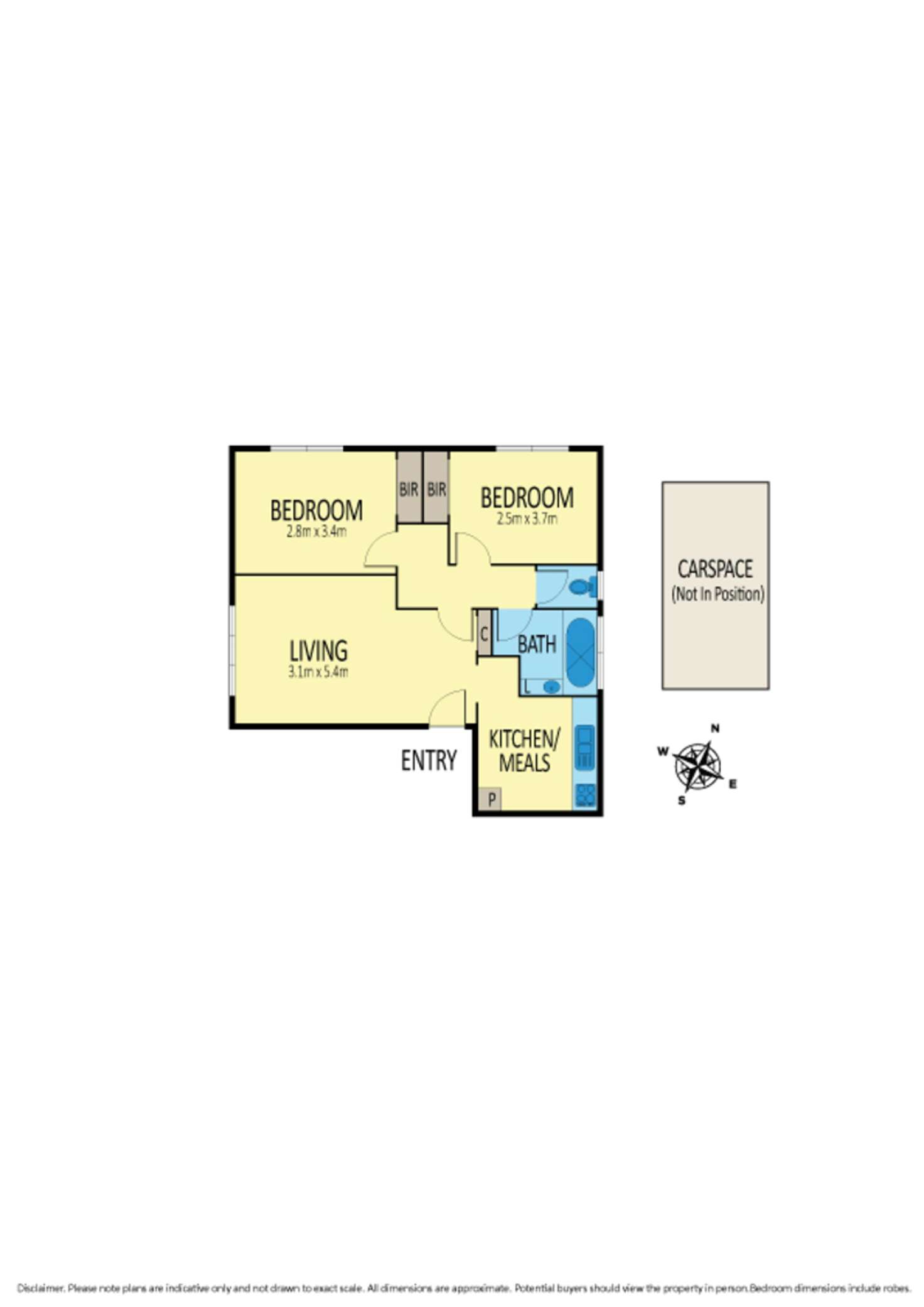 Floorplan of Homely apartment listing, 1/44 Ascot Vale Road, Flemington VIC 3031