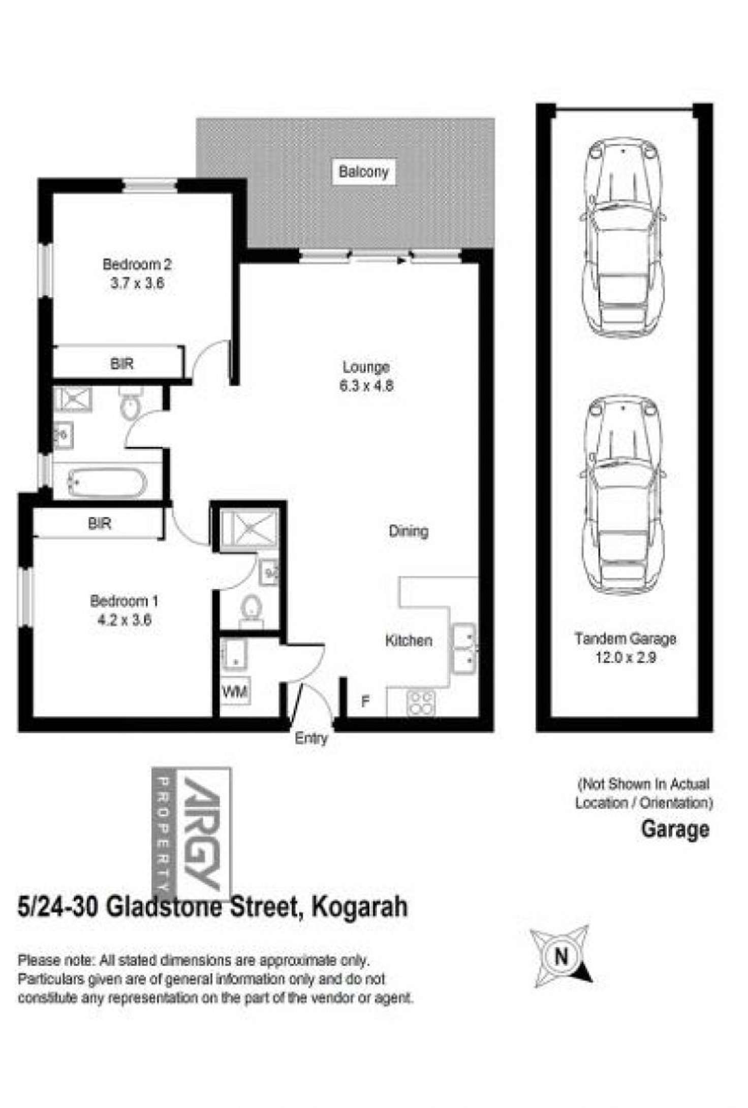 Floorplan of Homely apartment listing, 5/24-30 Gladstone Street, Kogarah NSW 2217