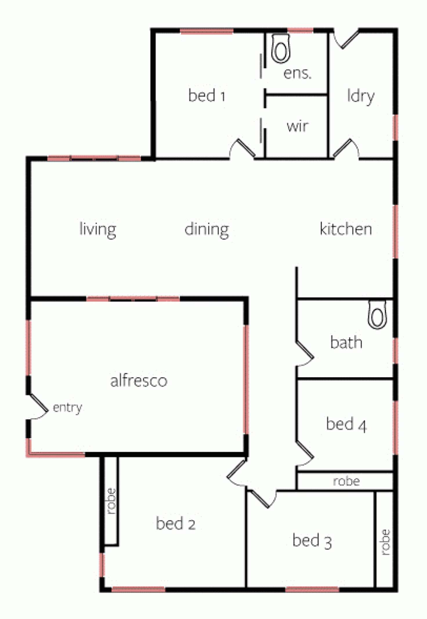 Floorplan of Homely house listing, 39 Laurel Street, Horsham VIC 3400