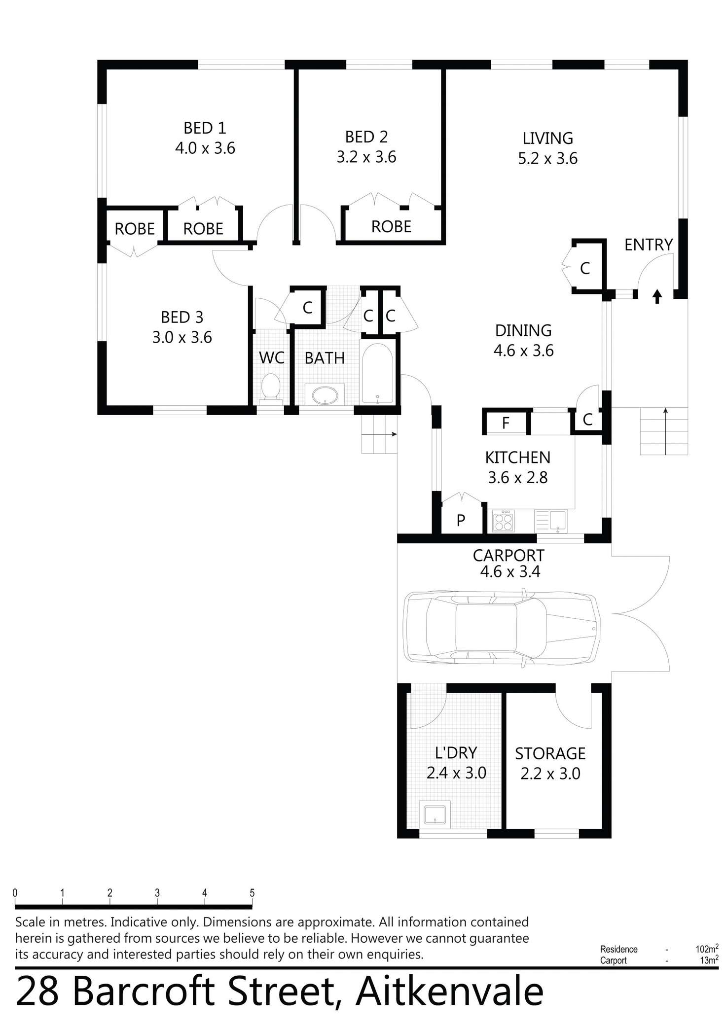 Floorplan of Homely house listing, 28 Barcroft Street, Aitkenvale QLD 4814