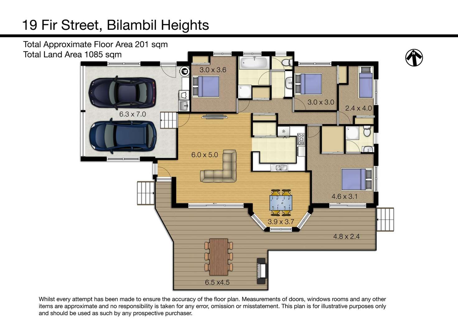 Floorplan of Homely house listing, 19 Fir Street, Bilambil Heights NSW 2486