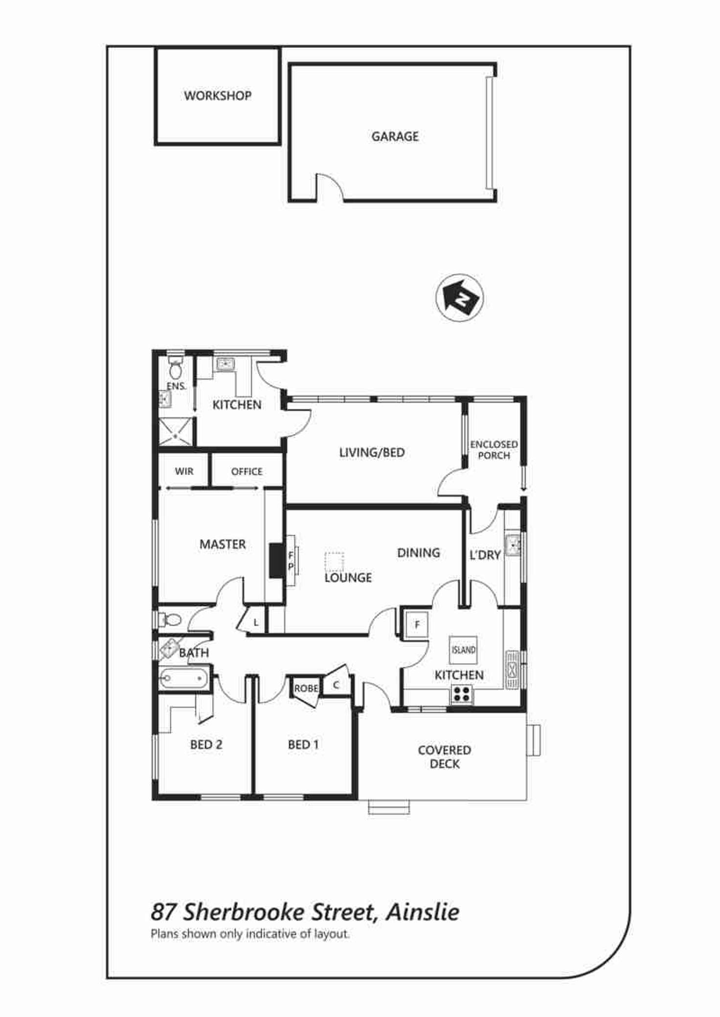 Floorplan of Homely house listing, 87 Sherbrooke Street, Ainslie ACT 2602