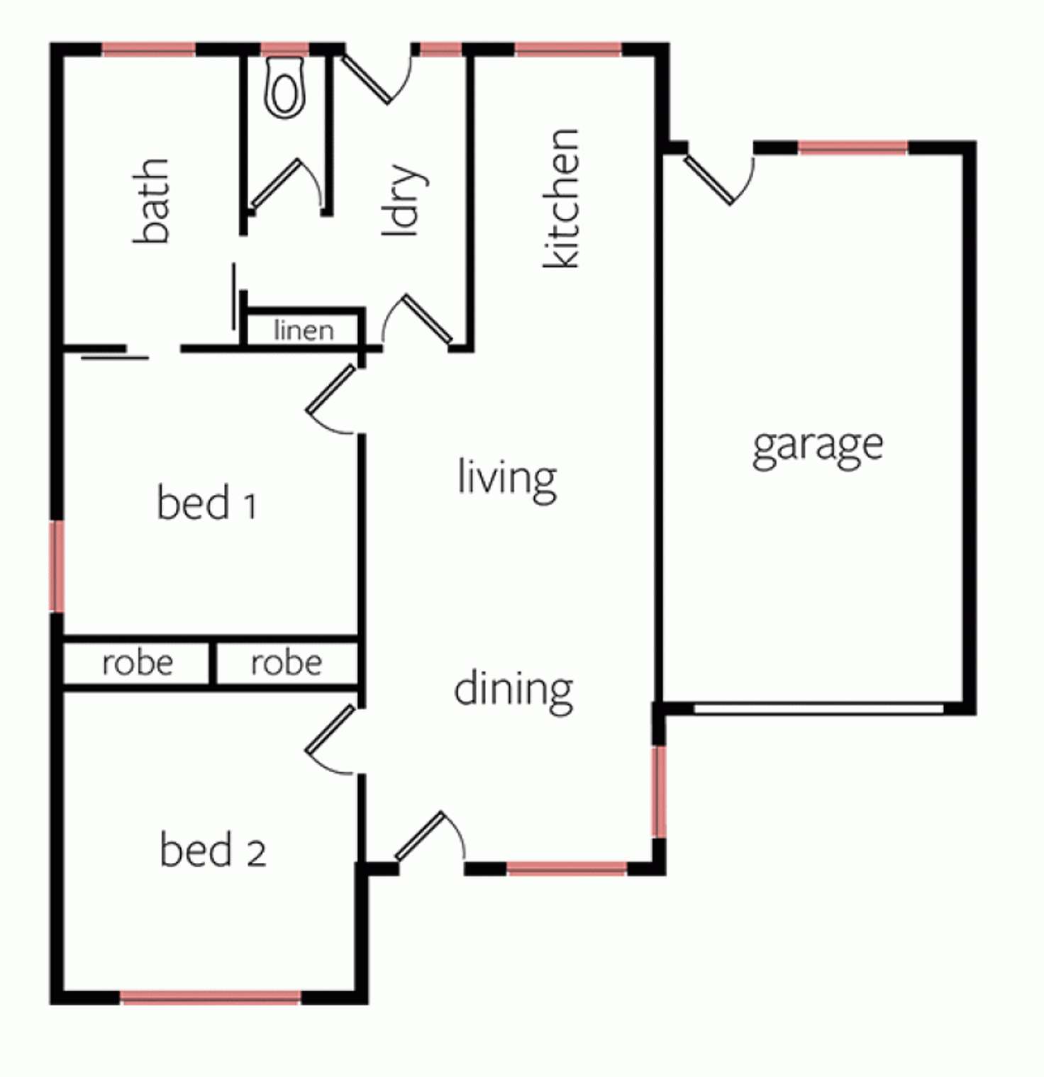 Floorplan of Homely unit listing, 3/4 Pynsent Street, Horsham VIC 3400