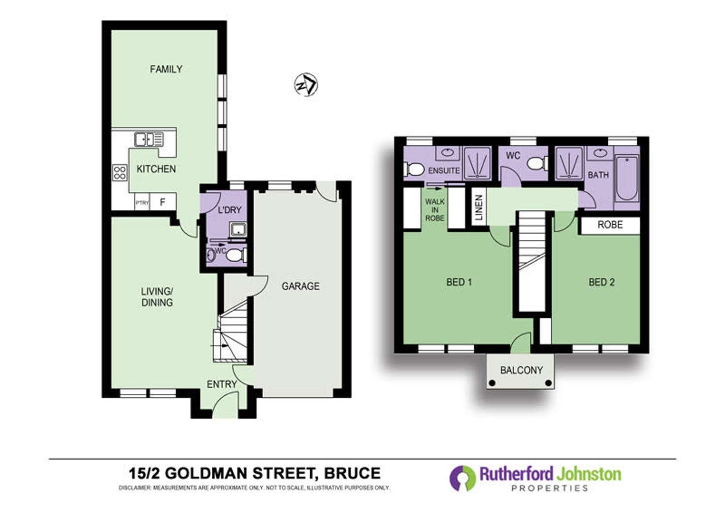 Floorplan of Homely townhouse listing, 15/2 Goldman Street, Bruce ACT 2617