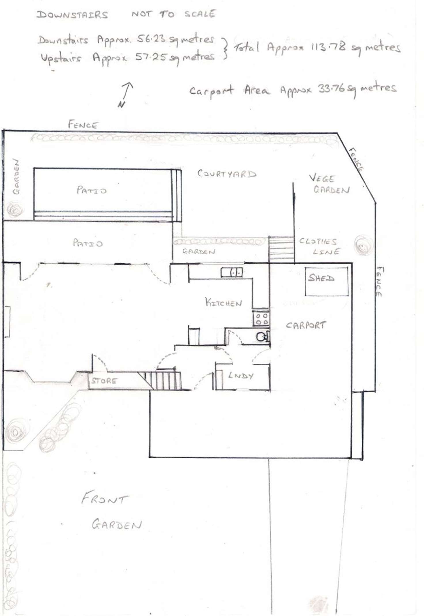 Floorplan of Homely townhouse listing, 3A Babbage Crescent, Griffith ACT 2603