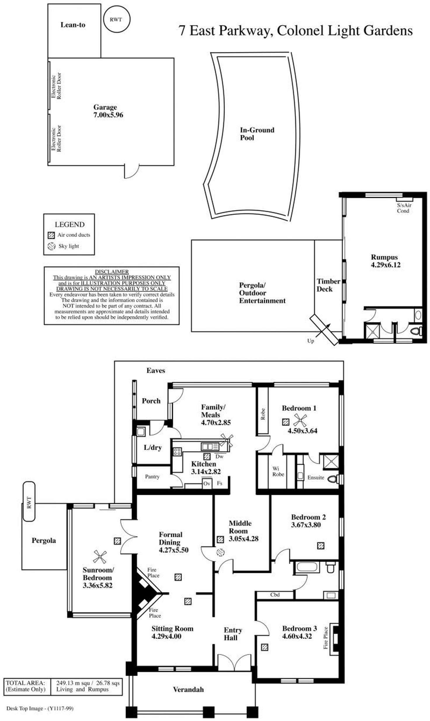 Floorplan of Homely house listing, 7 East Parkway, Colonel Light Gardens SA 5041