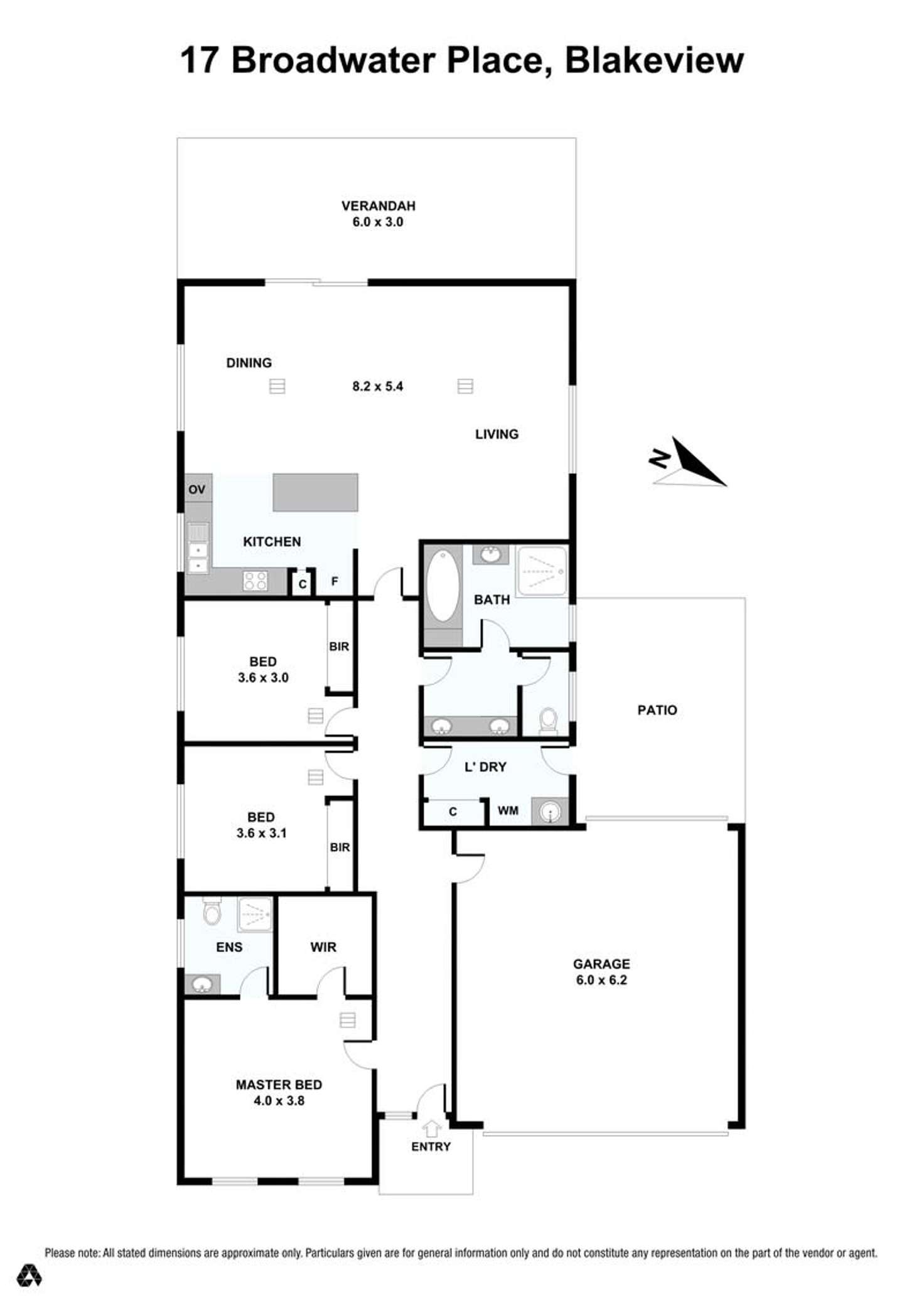 Floorplan of Homely house listing, 17 Broadwater Place, Blakeview SA 5114