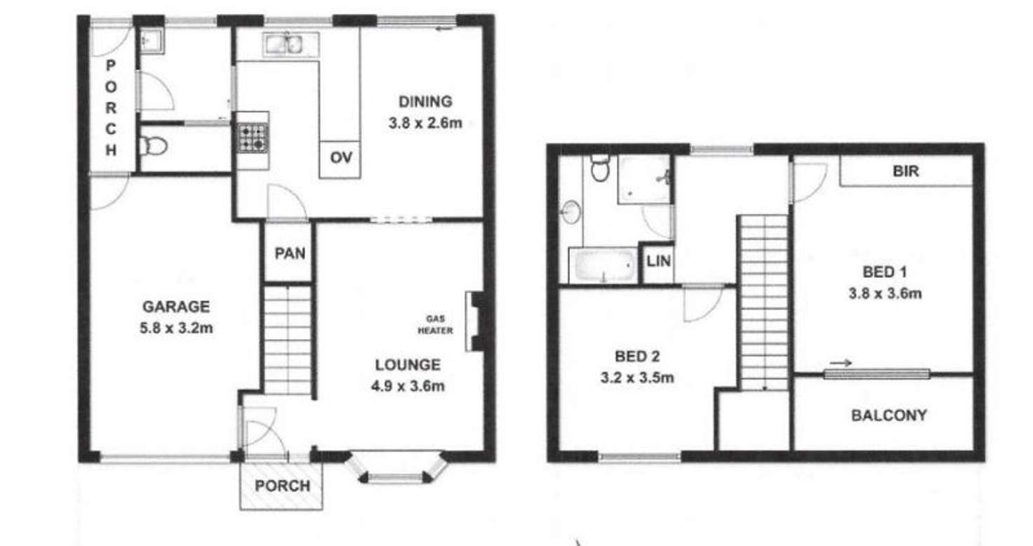 Floorplan of Homely townhouse listing, 8/151 COMMERCIAL STREET WEST, Mount Gambier SA 5290