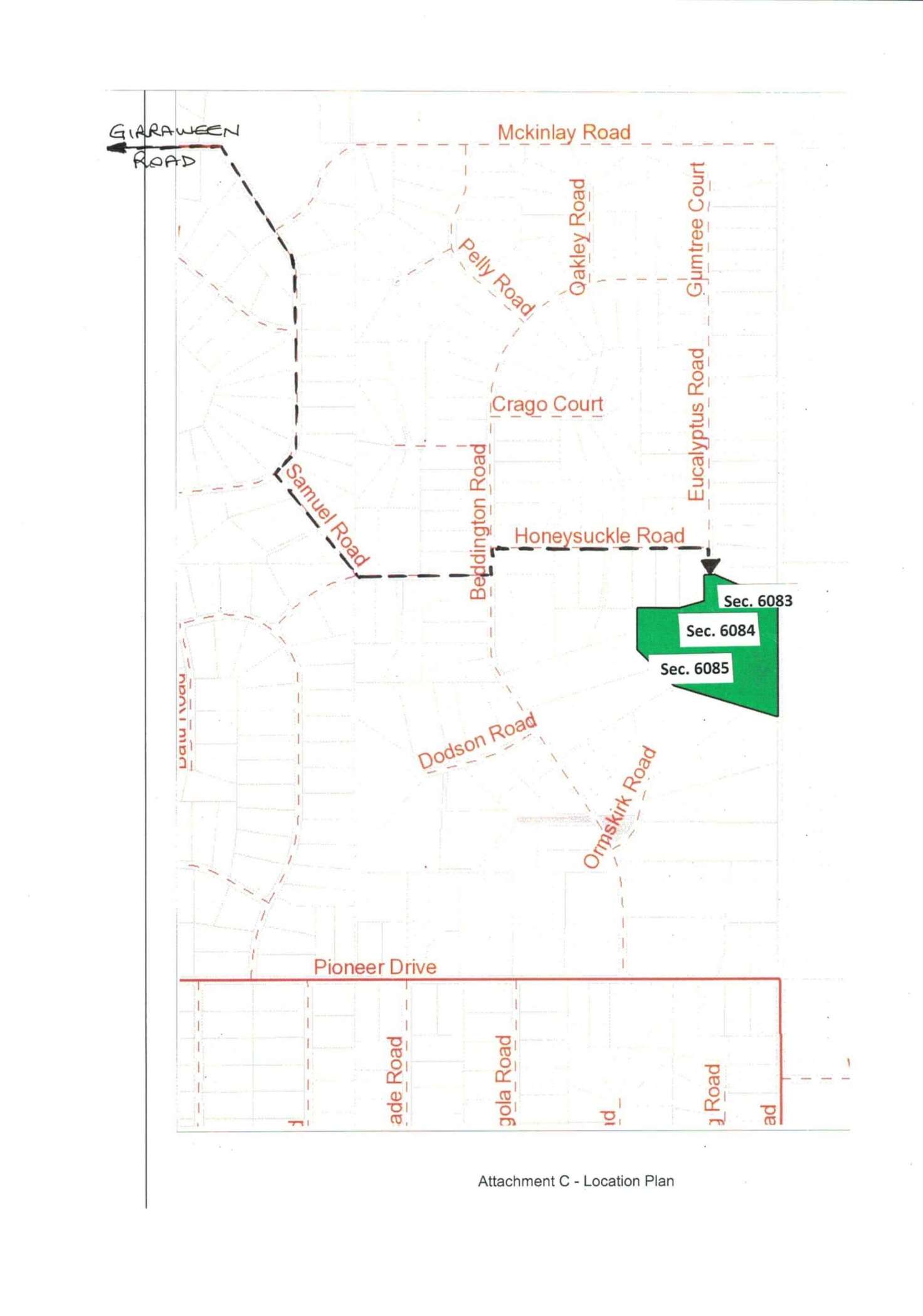 Floorplan of Homely residentialLand listing, LOT Lot 3, 139 Eucalyptus Road, Herbert NT 836