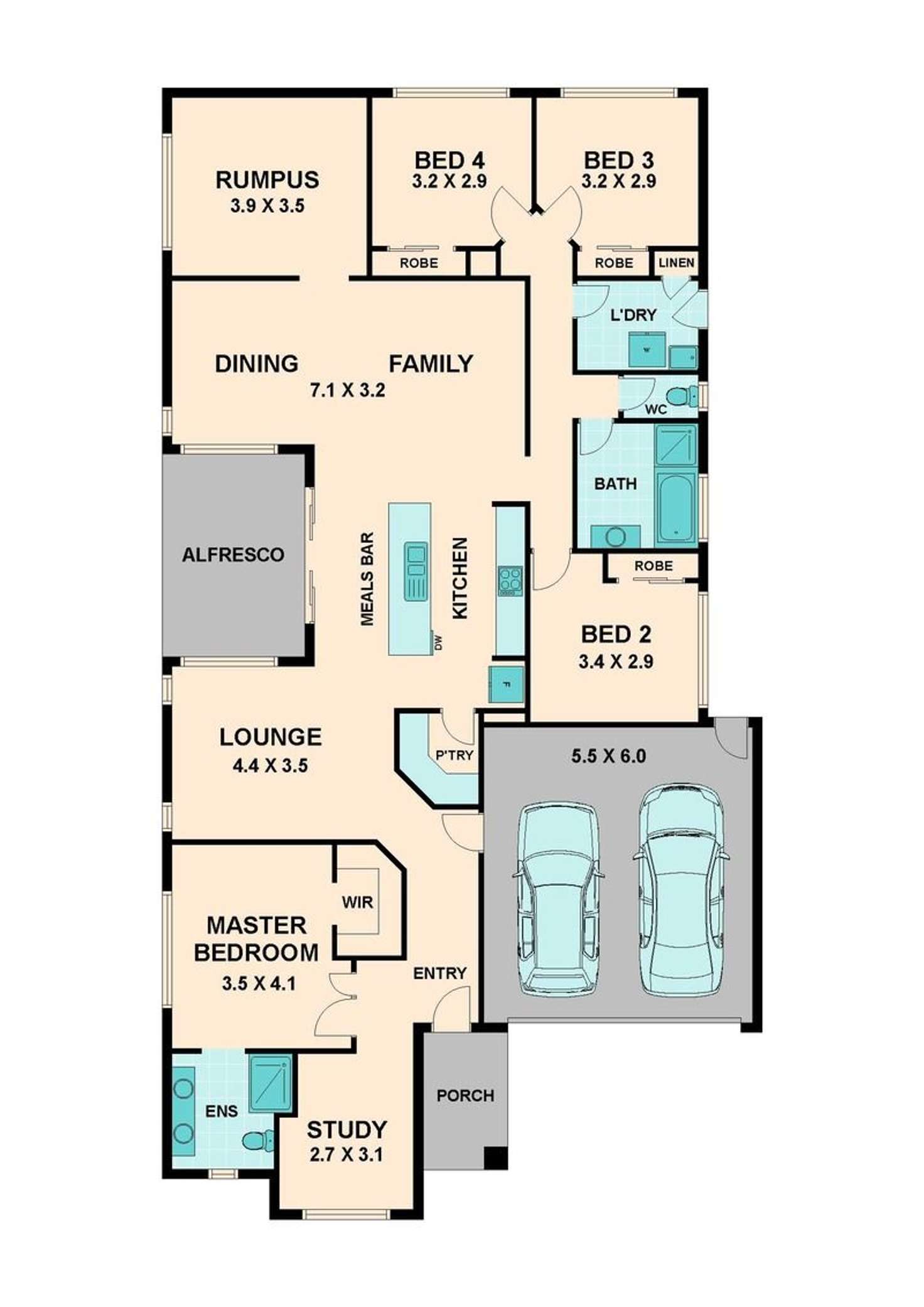 Floorplan of Homely house listing, 134 Wallara Waters Boulevard, Wallan VIC 3756