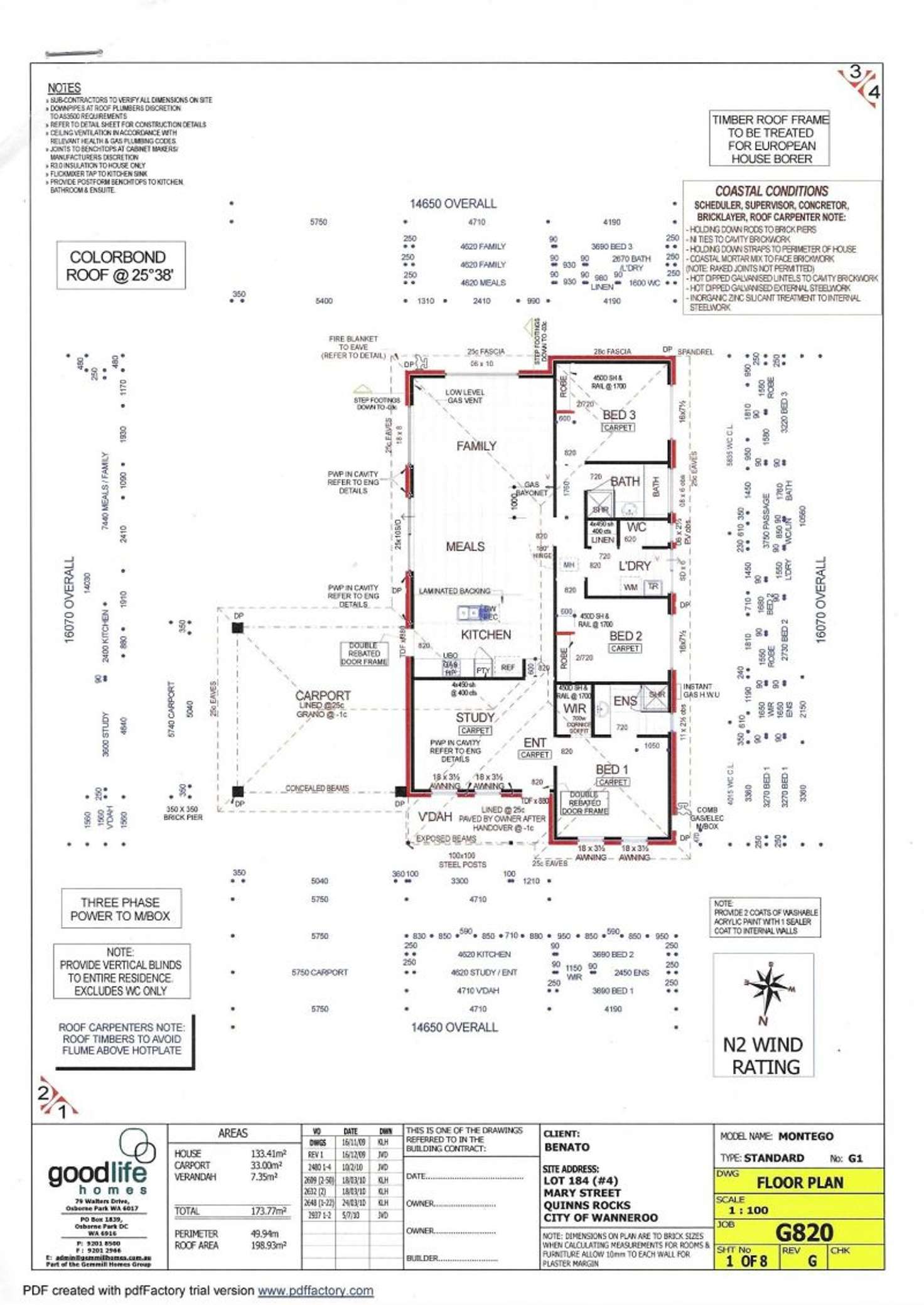 Floorplan of Homely house listing, 6 Mary Street, Quinns Rocks WA 6030