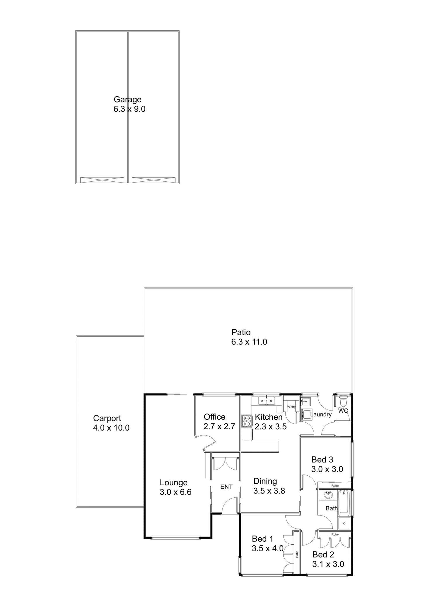 Floorplan of Homely house listing, 26 Leghorn Road, Orelia WA 6167